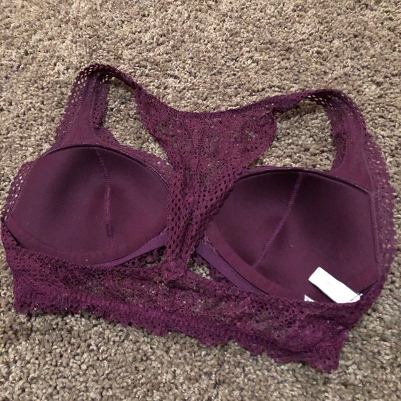 Victoria’s Secret burgundy racer back bralette - Picture 2 of 4